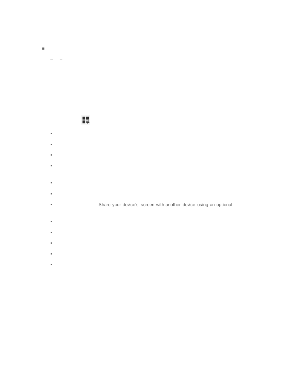 Quick settings | Samsung SM-T237PZWASPR User Manual | Page 26 / 112