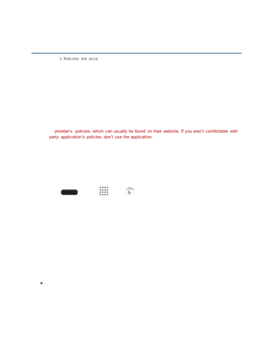 Apps and entertainment, Google play store, Find and install an app | Create a google wallet account, Apps and ent ertainment | Samsung SM-T237PZWASPR User Manual | Page 46 / 112