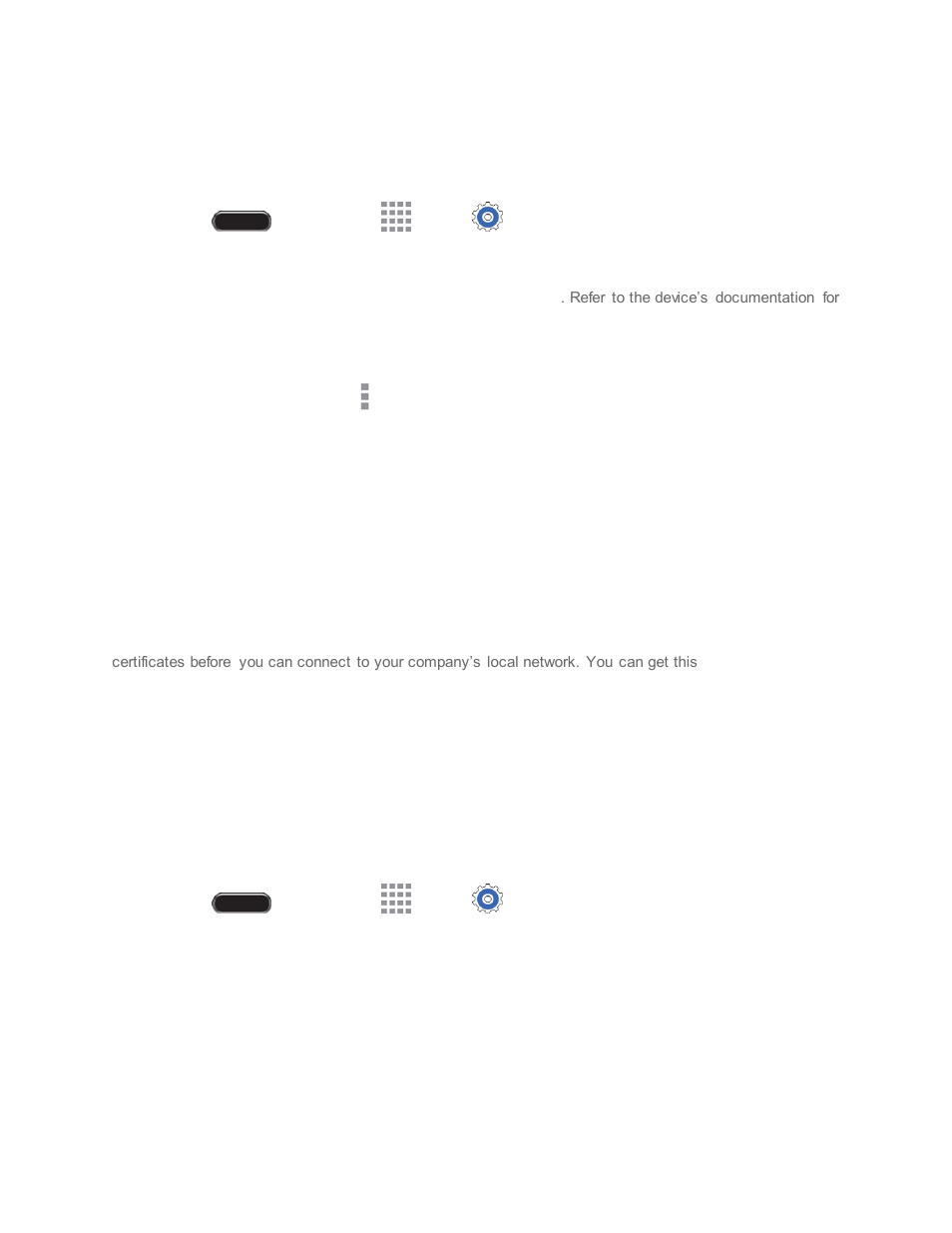 Receive information using bluetooth, Bluetooth settings, Virtual private networks (vpn) | Prepare your tablet for vpn connection, Receive information using bluetoot h, Prepare your tablet for vp n connection | Samsung SM-T237PZWASPR User Manual | Page 57 / 112