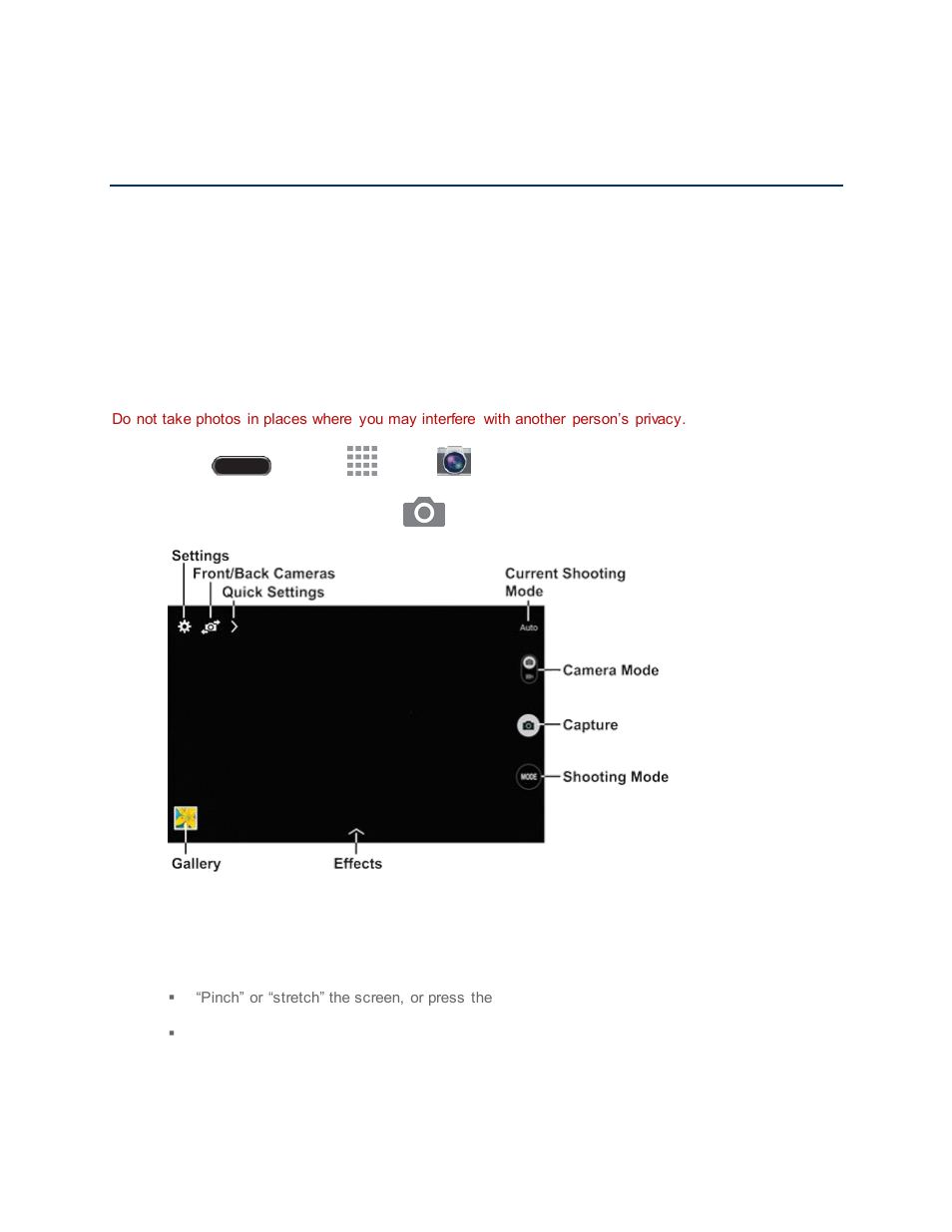 Camera and video, Camera, Take pictures | Samsung SM-T237PZWASPR User Manual | Page 61 / 112