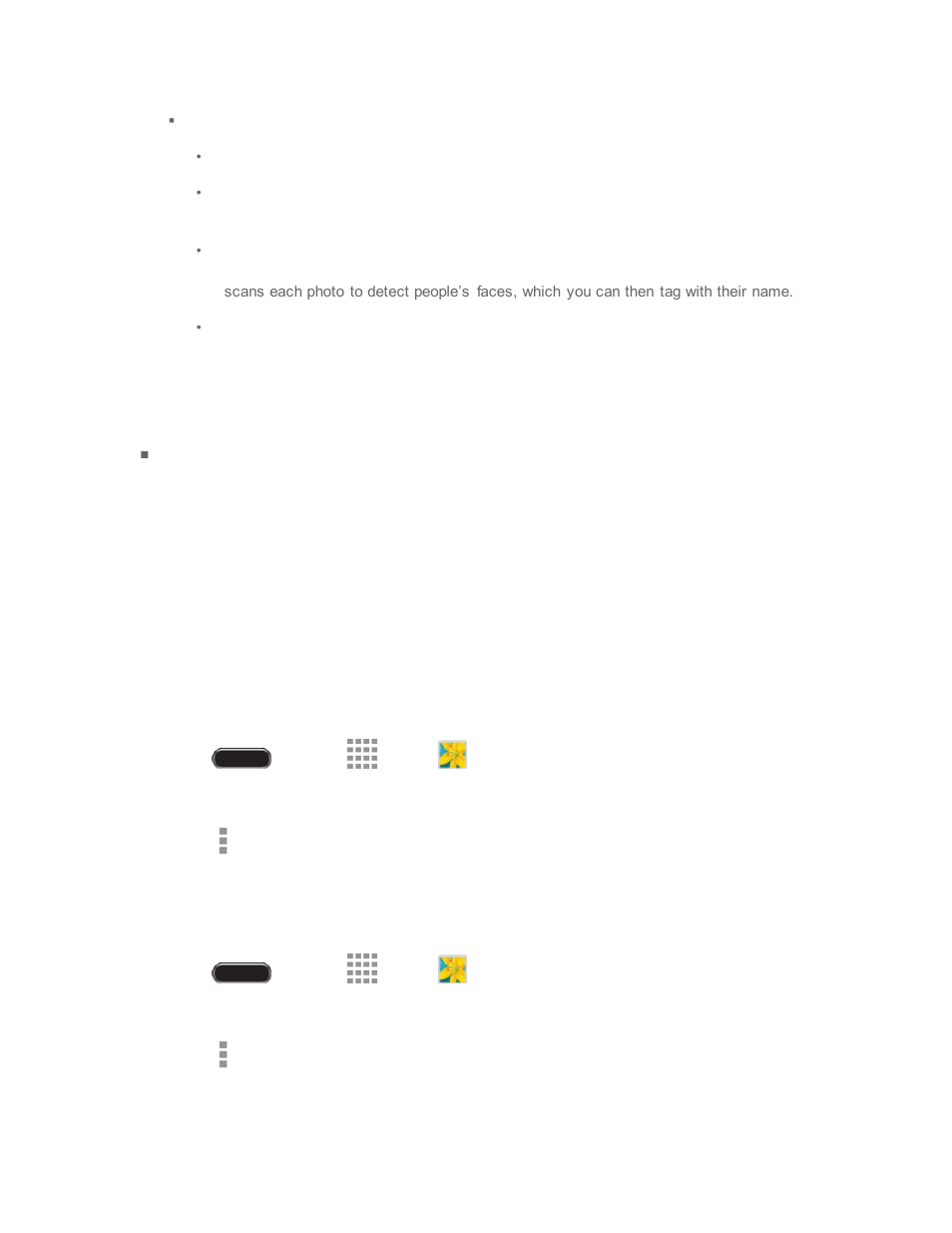 Zoom in or out on a photo, Working with photos | Samsung SM-T237PZWASPR User Manual | Page 66 / 112