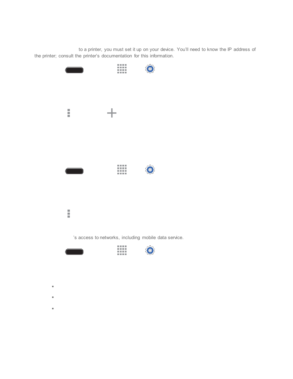 Mobile networks, Mobile, Networks | Samsung SM-T237PZWASPR User Manual | Page 82 / 112