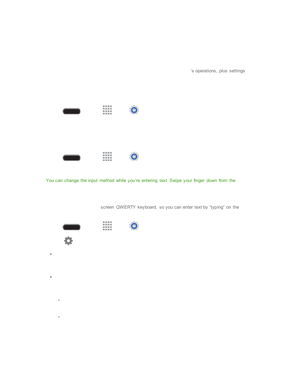 Controls tab, Language and input settings, Choose a default language | Default input method, Samsung keyboard, Cont rols tab | Samsung SM-T237PZWASPR User Manual | Page 93 / 112