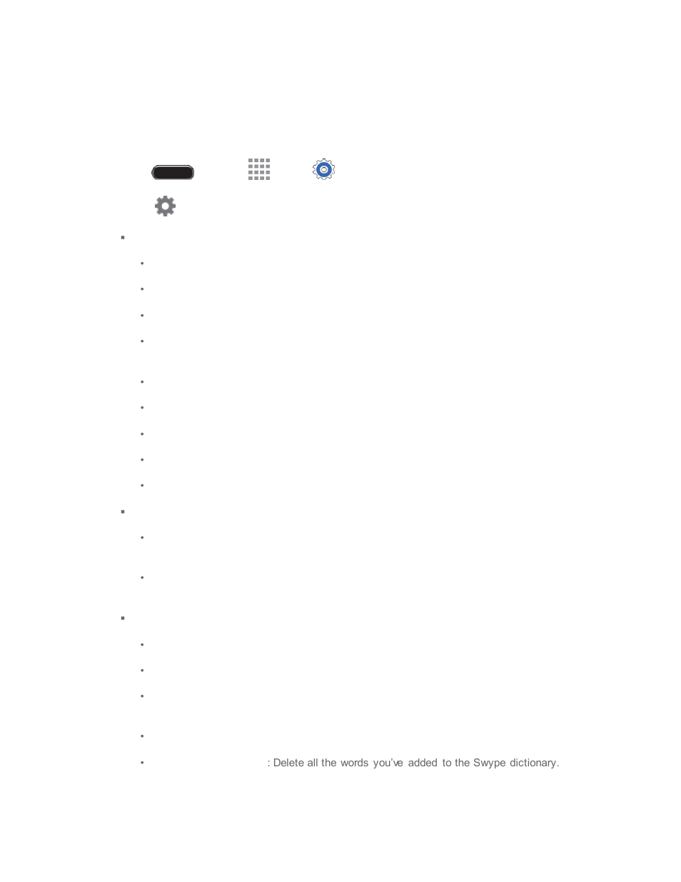 Swype settings | Samsung SM-T237PZWASPR User Manual | Page 95 / 112
