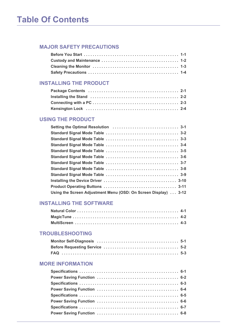 Samsung LS22A300NS-ZM User Manual | Page 2 / 69