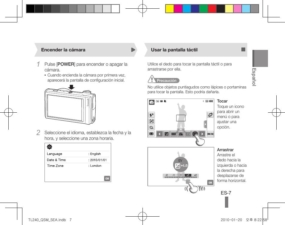 Español | Samsung EC-TL240ZBPBUS User Manual | Page 17 / 24