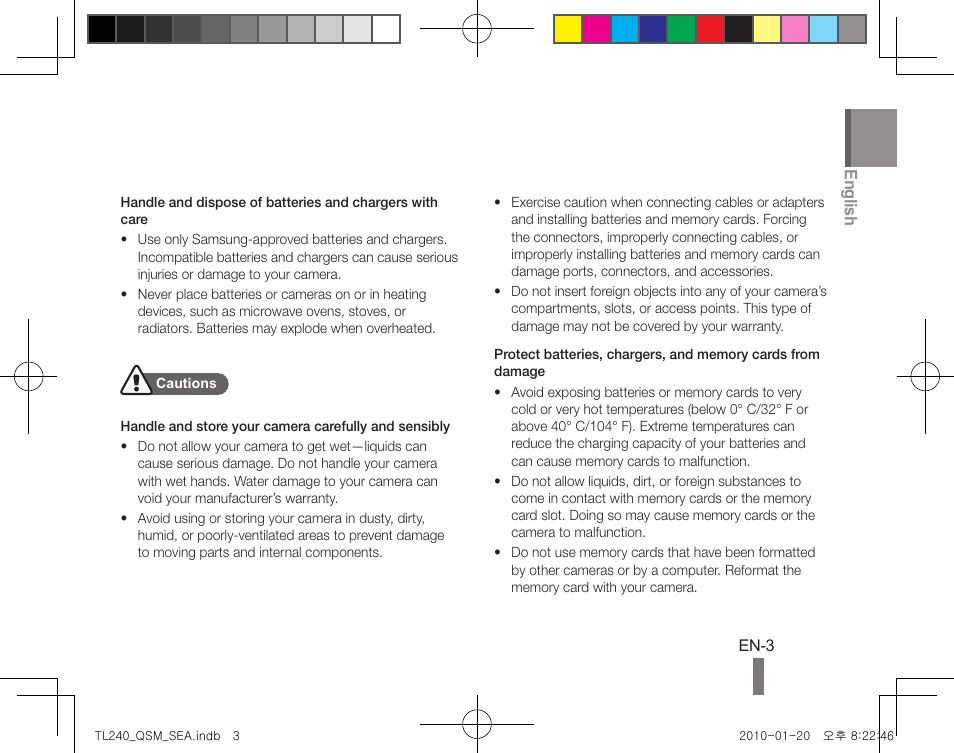 Samsung EC-TL240ZBPBUS User Manual | Page 3 / 24