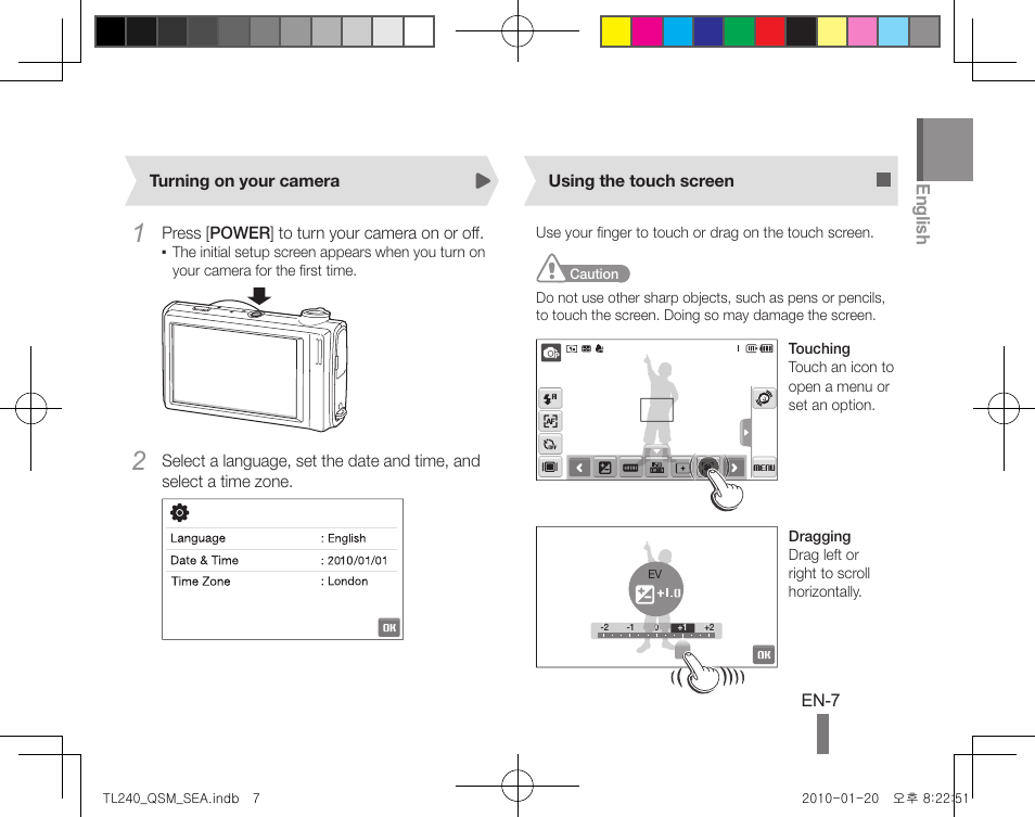 English | Samsung EC-TL240ZBPBUS User Manual | Page 7 / 24