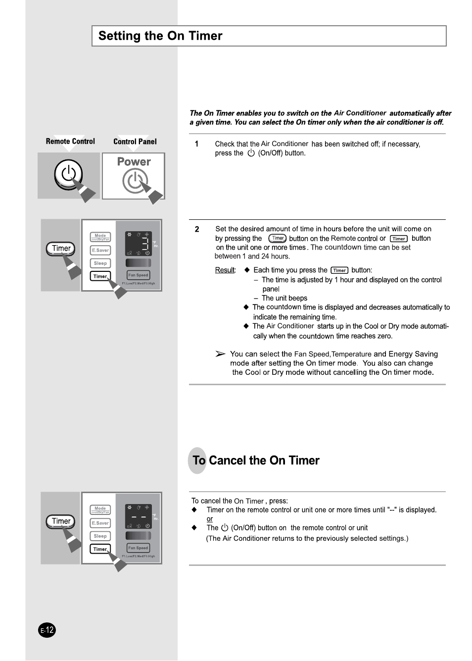 Samsung AW25ECB8XAA User Manual | Page 12 / 29