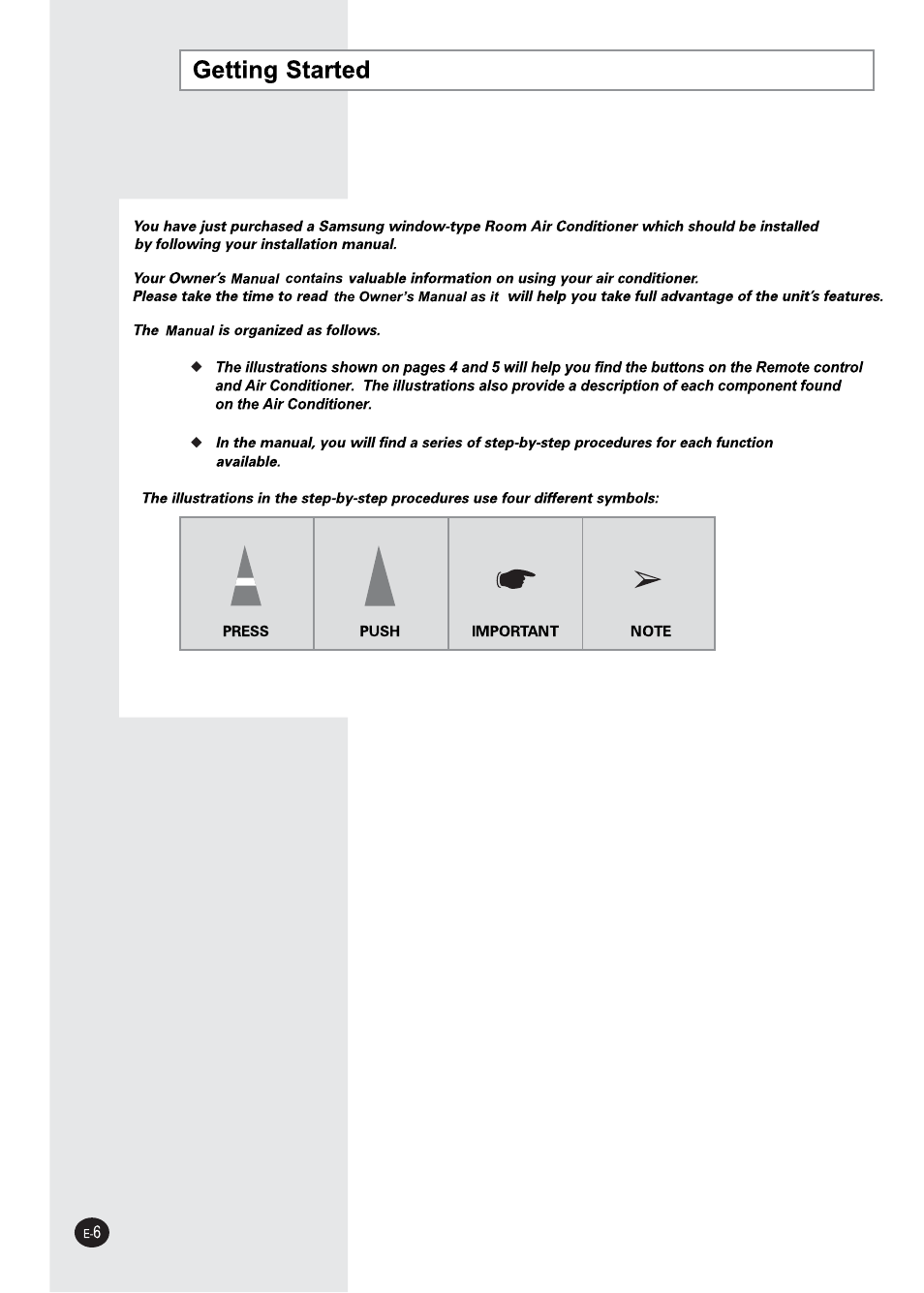 Samsung AW25ECB8XAA User Manual | Page 6 / 29