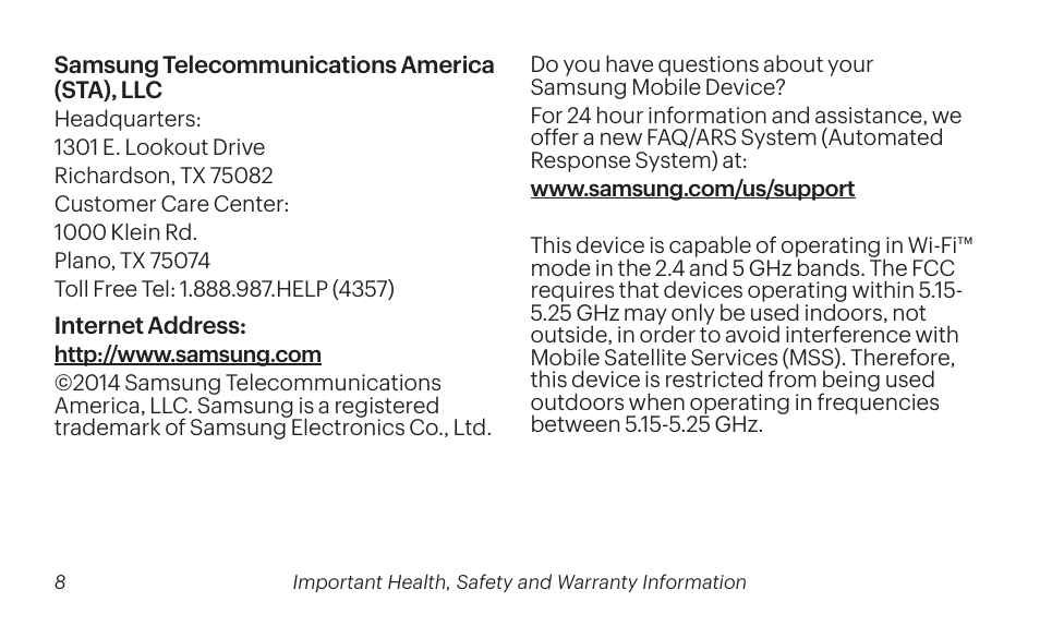 Samsung SM-G900PZDASPR User Manual | Page 8 / 56