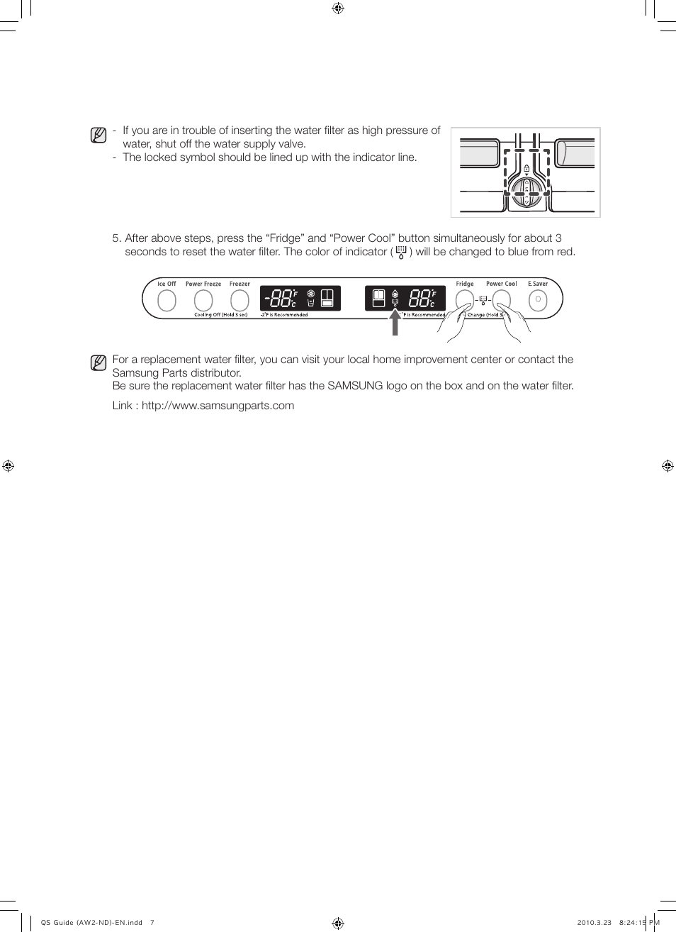 Samsung RFG293HAWP-XAA User Manual | Page 7 / 9