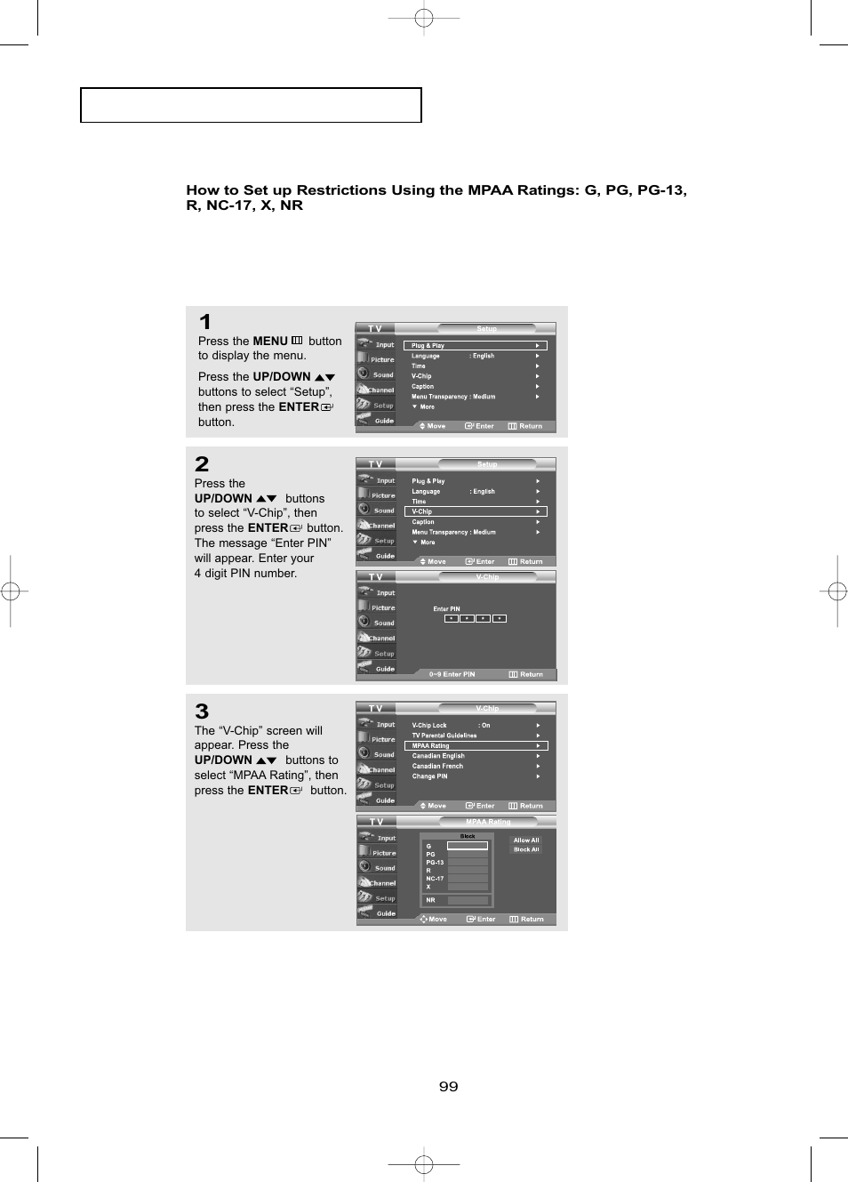 Samsung LNR469DX-XAA User Manual | Page 105 / 134
