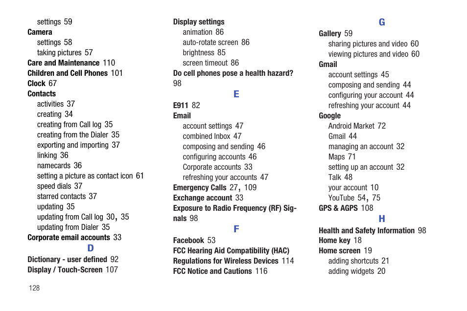 Samsung SCH-R720ZRAXAR User Manual | Page 132 / 135