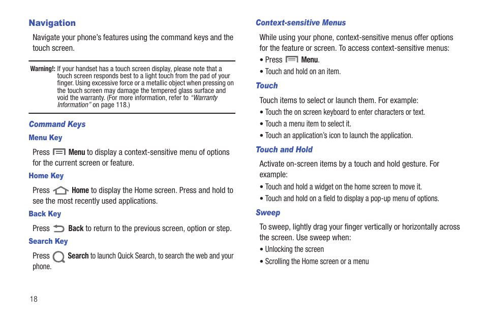Navigation | Samsung SCH-R720ZRAXAR User Manual | Page 22 / 135