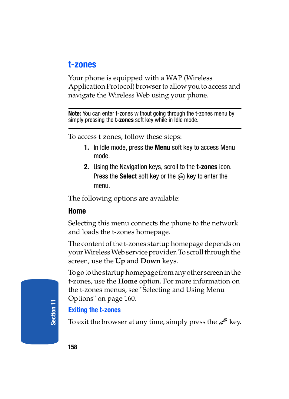 T-zones | Samsung SGH-T509TSATMB User Manual | Page 162 / 206