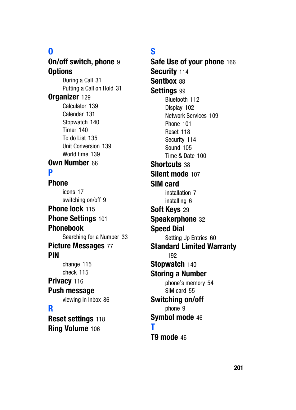 Samsung SGH-T509TSATMB User Manual | Page 205 / 206