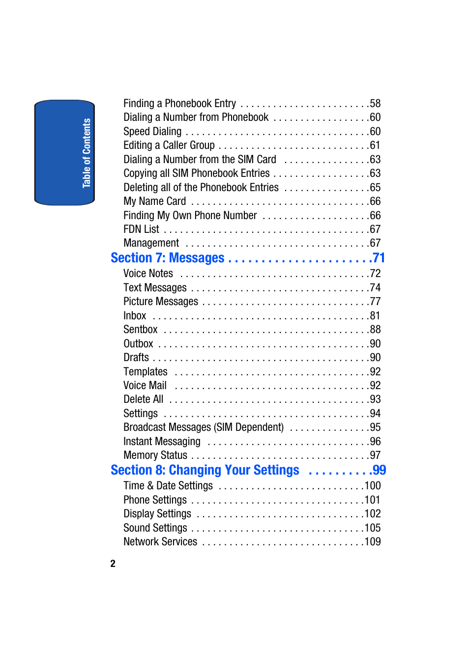 Samsung SGH-T509TSATMB User Manual | Page 6 / 206