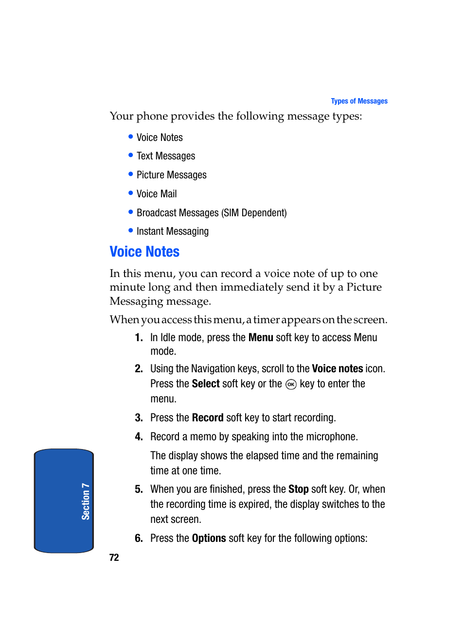 Voice notes | Samsung SGH-T509TSATMB User Manual | Page 76 / 206