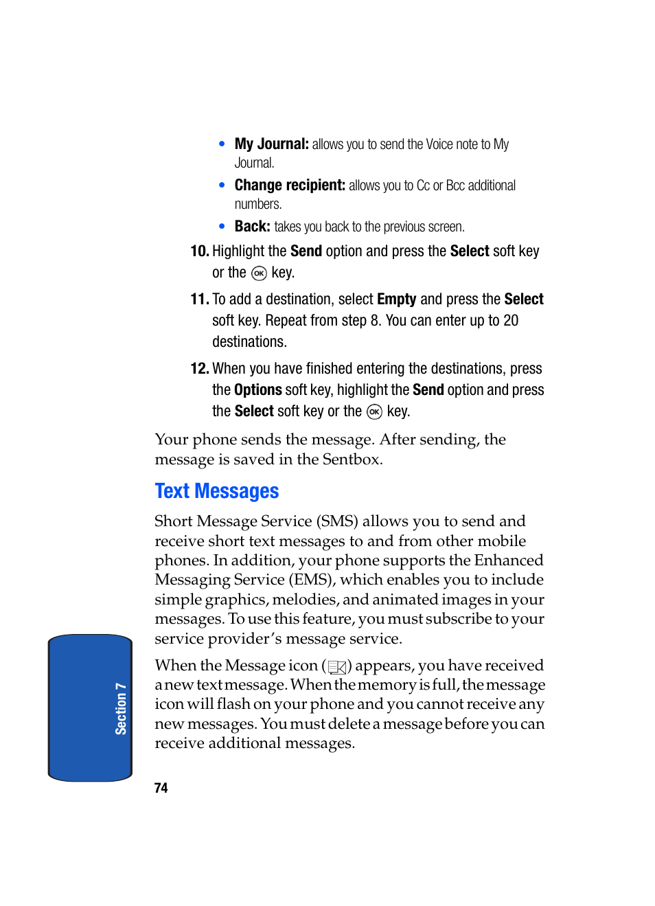 Text messages | Samsung SGH-T509TSATMB User Manual | Page 78 / 206