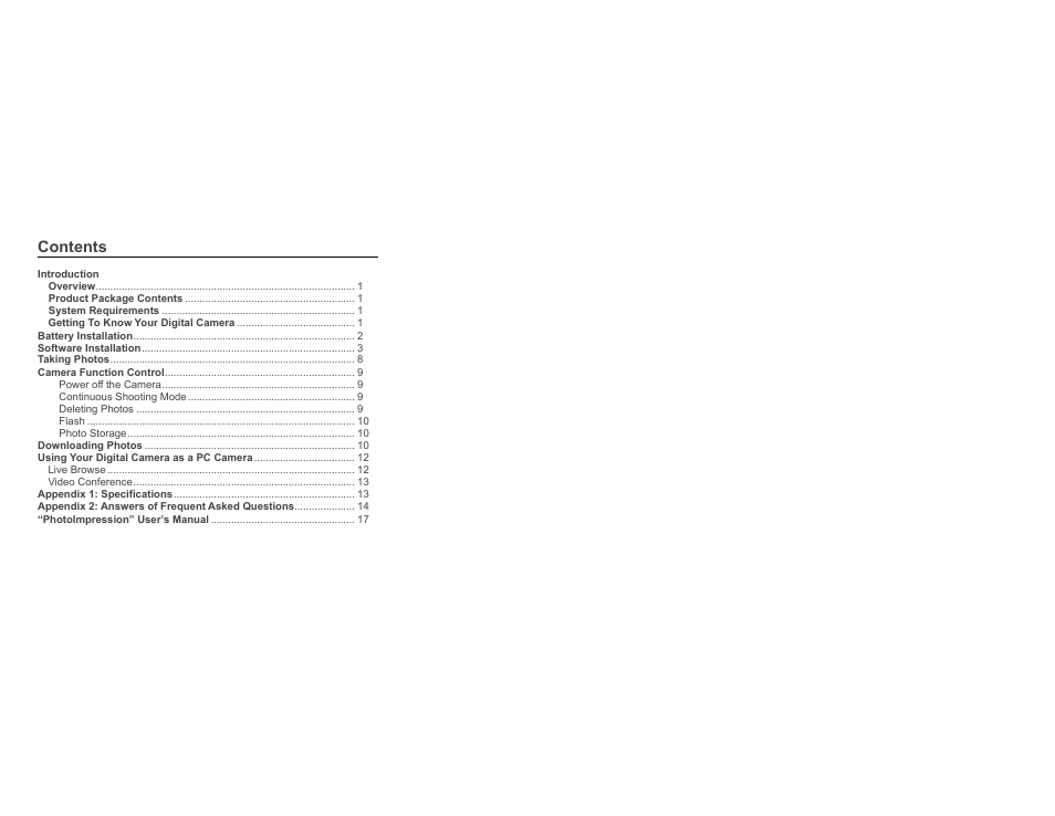 Argus Camera DC1620 User Manual | 17 pages