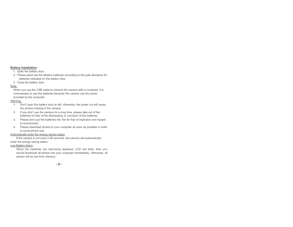 Argus Camera DC1620 User Manual | Page 3 / 17
