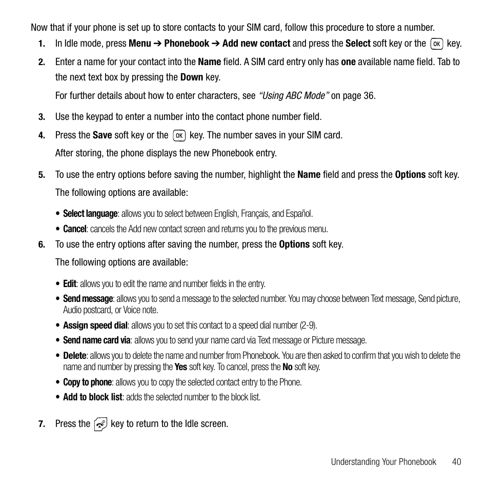 Samsung SGH-T229SRATMB User Manual | Page 43 / 140