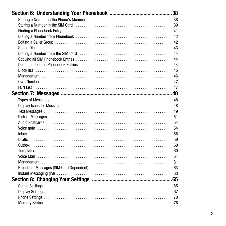 Samsung SGH-T229SRATMB User Manual | Page 5 / 140