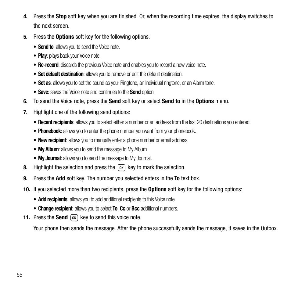 Samsung SGH-T229SRATMB User Manual | Page 58 / 140