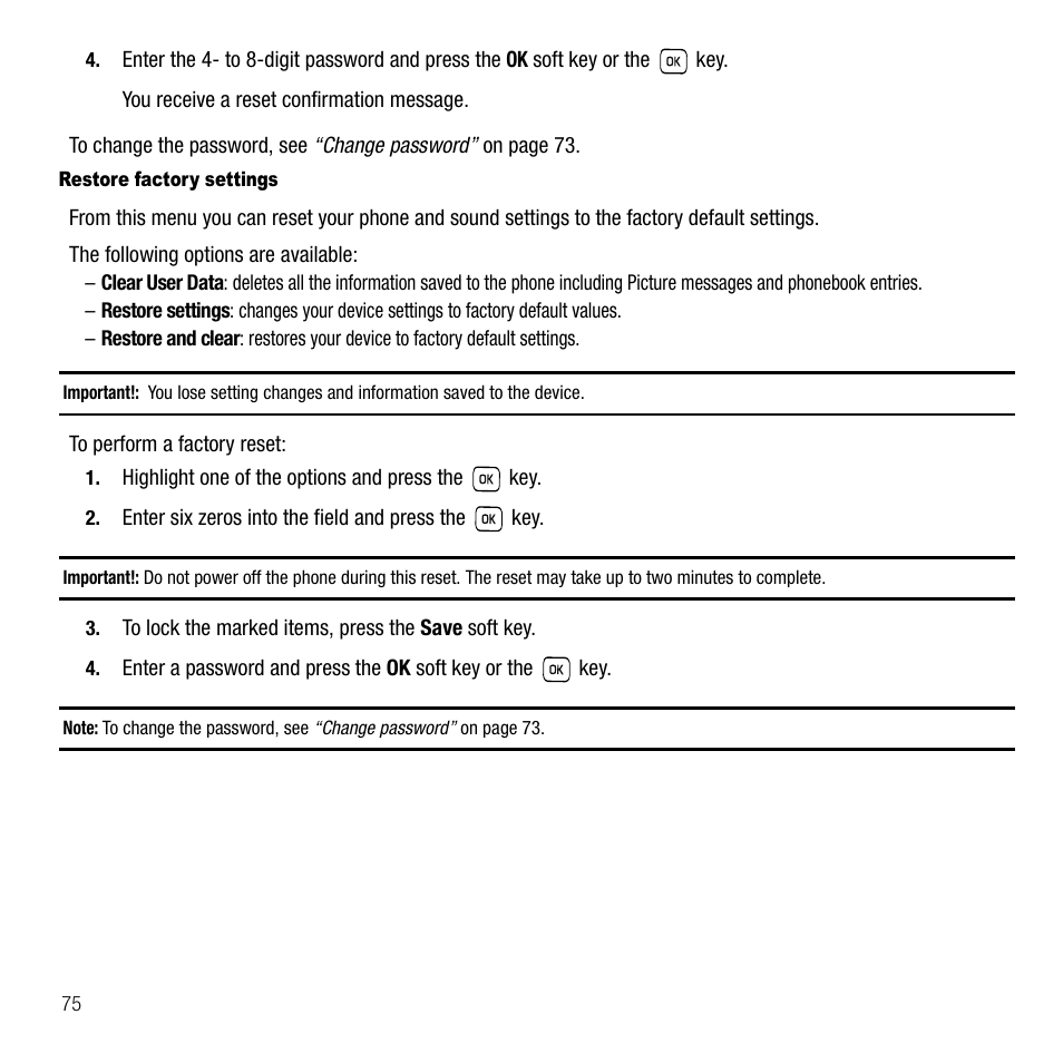 Samsung SGH-T229SRATMB User Manual | Page 78 / 140