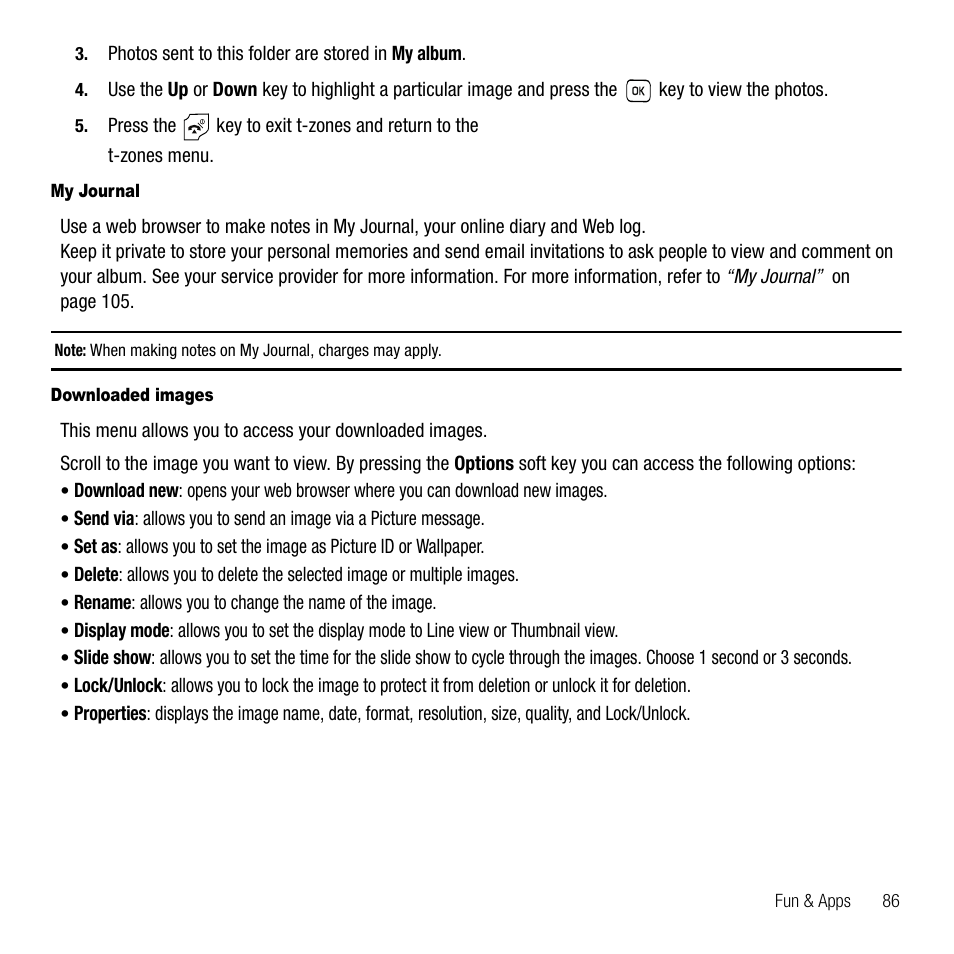 Samsung SGH-T229SRATMB User Manual | Page 89 / 140