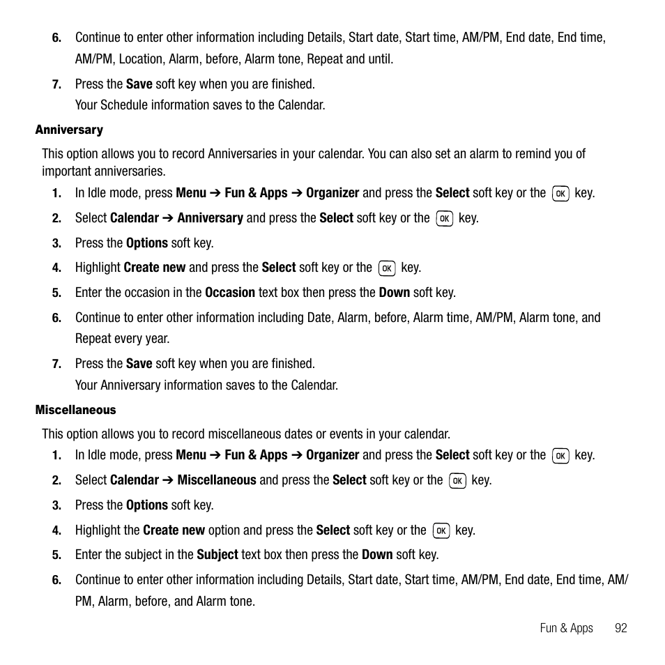 Samsung SGH-T229SRATMB User Manual | Page 95 / 140