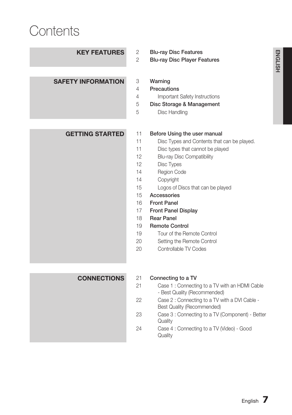 Samsung BD-C6900-XAA User Manual | Page 7 / 71