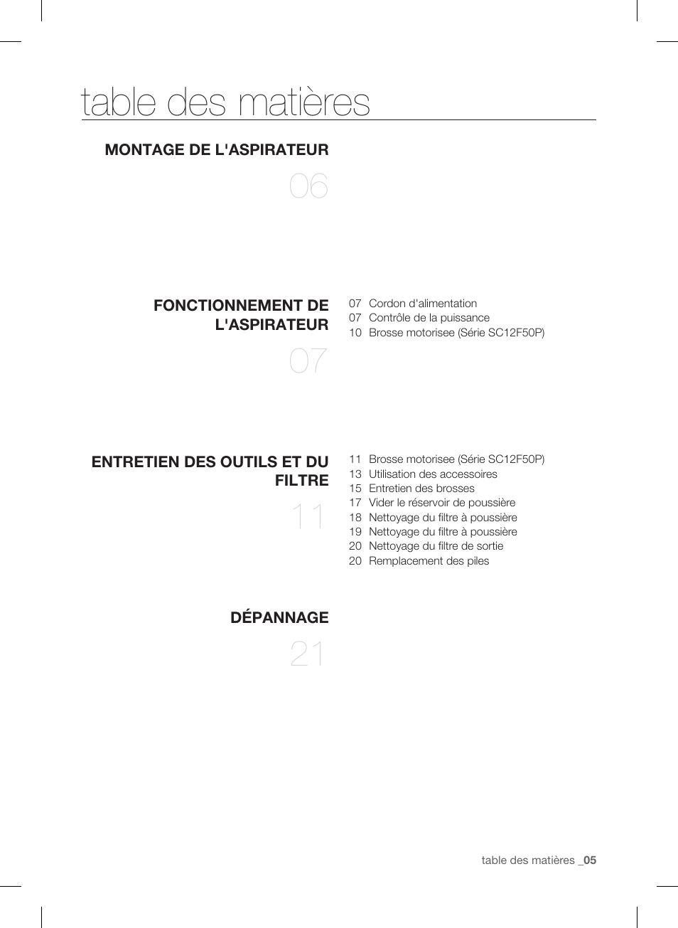 Samsung VC12F50PRJC-AA User Manual | Page 29 / 72