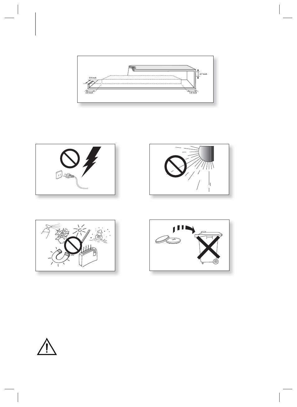 Precautions | Samsung HW-HM60-ZA User Manual | Page 4 / 23
