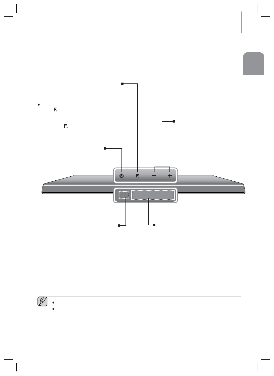 Descriptions, Top/front panel | Samsung HW-HM60-ZA User Manual | Page 7 / 23