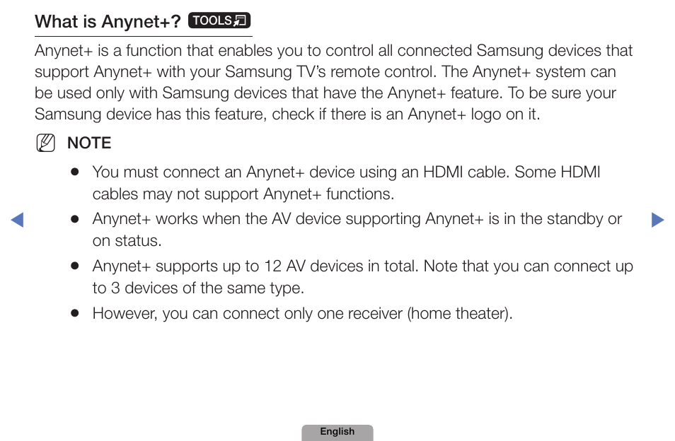 Anynet | Samsung UN32D4000NDXZA User Manual | Page 163 / 201