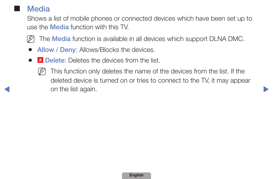 Media | Samsung UN32D4000NDXZA User Manual | Page 178 / 201