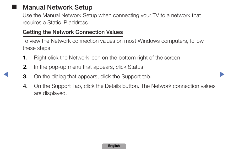 Manual❑network❑setup | Samsung UN32D4000NDXZA User Manual | Page 59 / 201