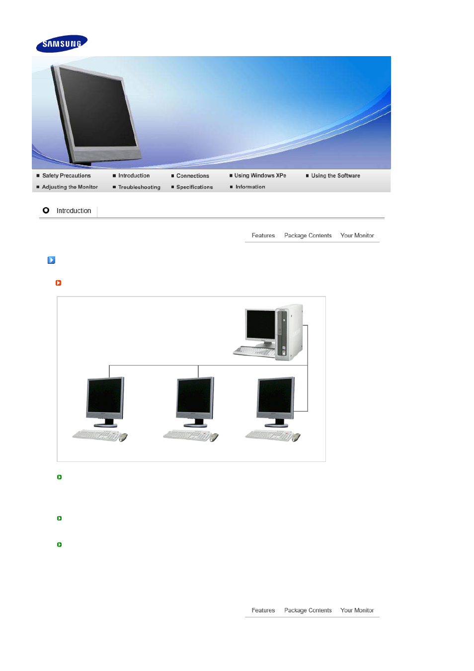 Introduction, Features, Package contents | Samsung LS17TRTLSY-XAA User Manual | Page 11 / 78