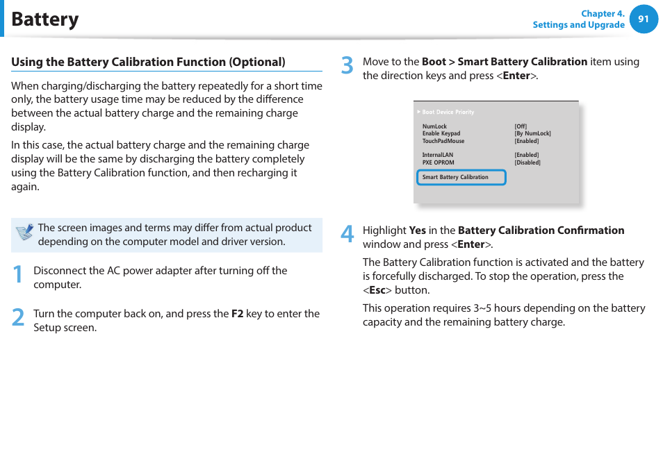 Battery | Samsung NP270E5E-K03US User Manual | Page 92 / 133