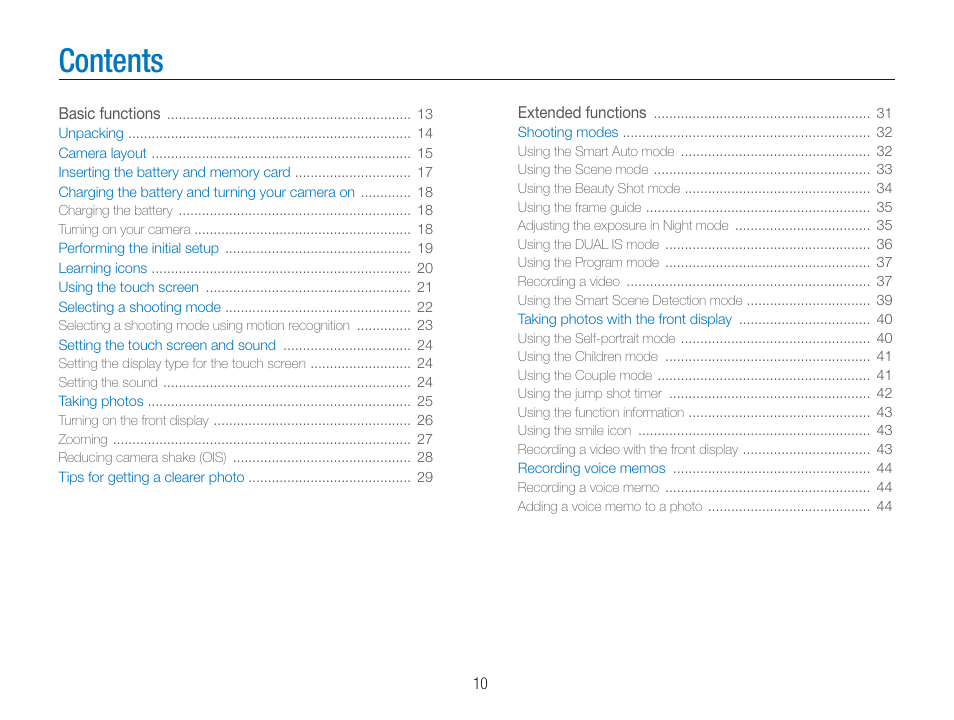 Samsung EC-ST600ZBPLUS User Manual | Page 11 / 122