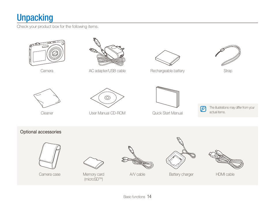 Unpacking | Samsung EC-ST600ZBPLUS User Manual | Page 15 / 122