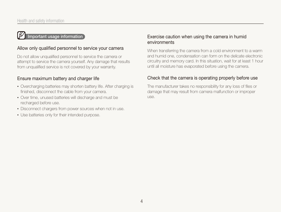 Samsung EC-ST600ZBPLUS User Manual | Page 5 / 122
