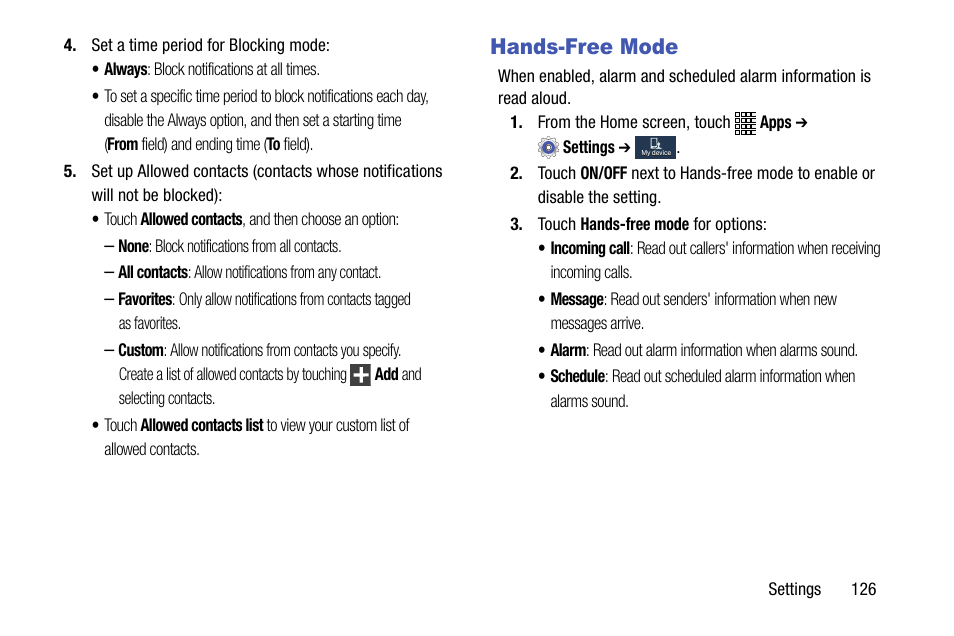 Hands-free mode | Samsung SCH-R890ZWAUSC User Manual | Page 131 / 194
