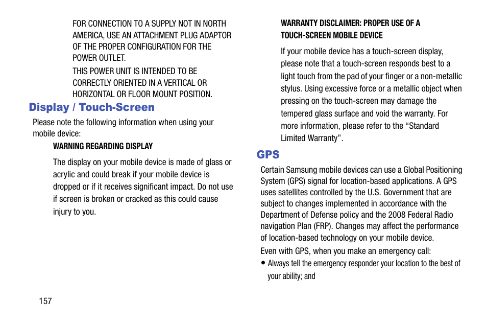 Display / touch-screen | Samsung SCH-R890ZWAUSC User Manual | Page 162 / 194