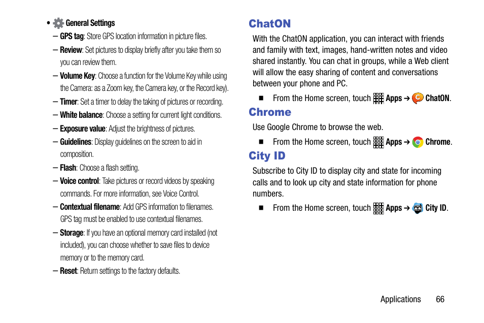 Chaton, Chrome, City id | Chaton chrome city id | Samsung SCH-R890ZWAUSC User Manual | Page 71 / 194