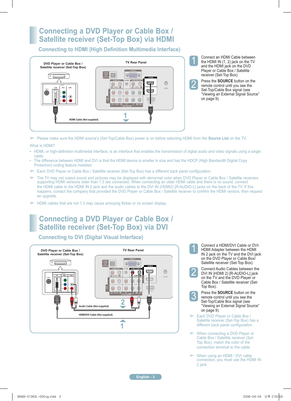 Samsung PN50A510P3FXZA User Manual | Page 3 / 12