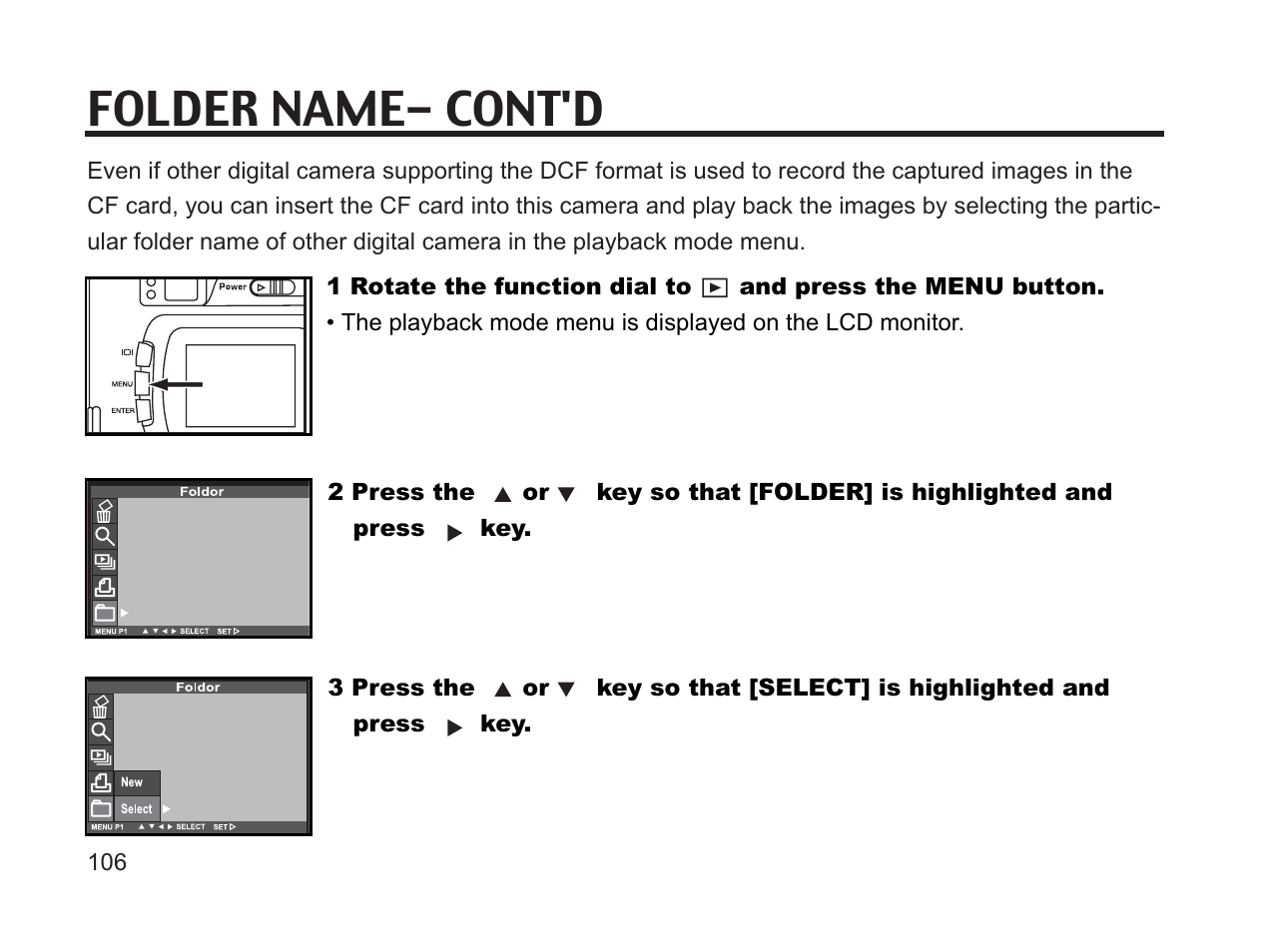 Folder name- cont'd | Argus Camera DC3650 User Manual | Page 102 / 148