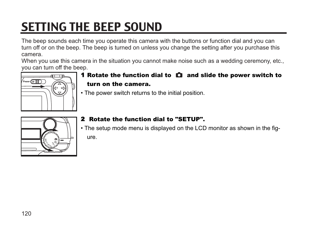 Setting the beep sound | Argus Camera DC3650 User Manual | Page 116 / 148